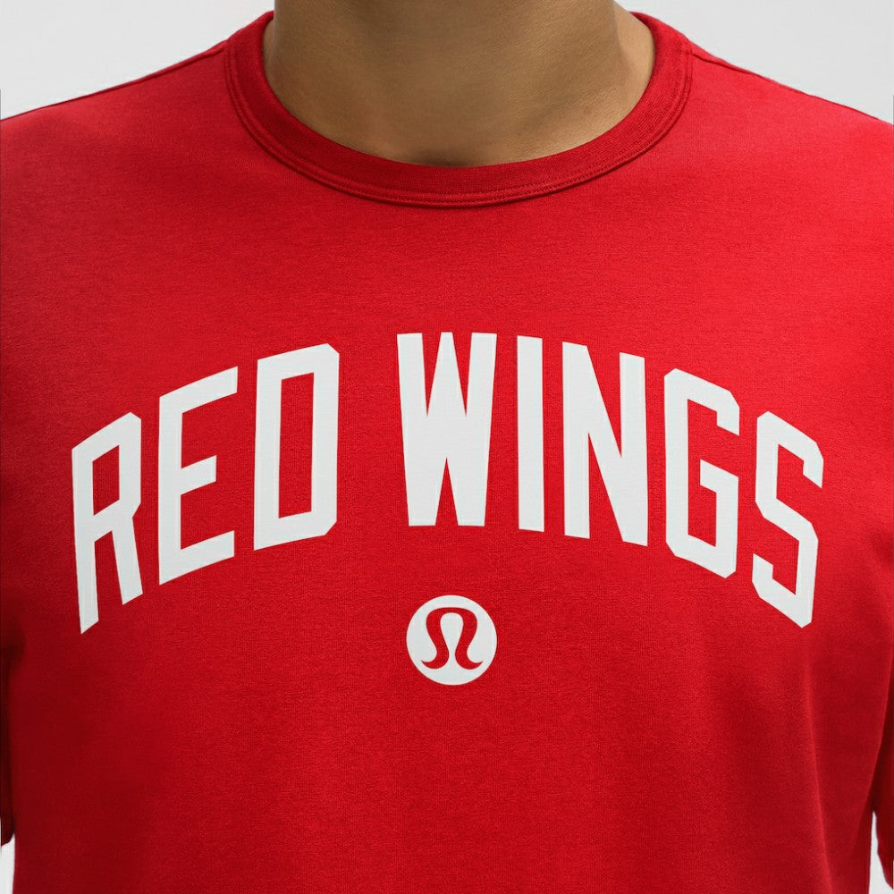 Detroit Red Wings lululemon Organic Cotton Classic-Fit T-Shirt True Red