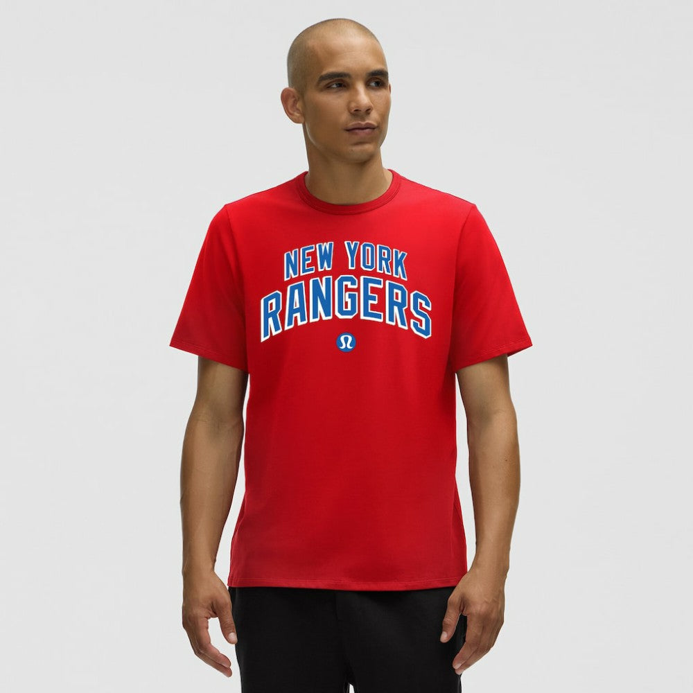 New York Rangers lululemon Organic Cotton Classic-Fit T-Shirt True Red