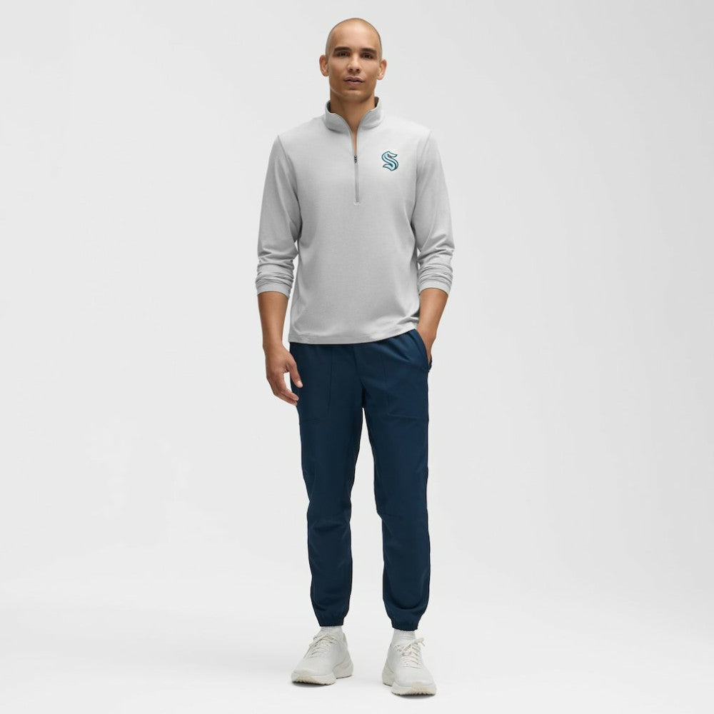 Seattle Kraken lululemon Soft Jersey Half-Zip Pullover Heather Gray