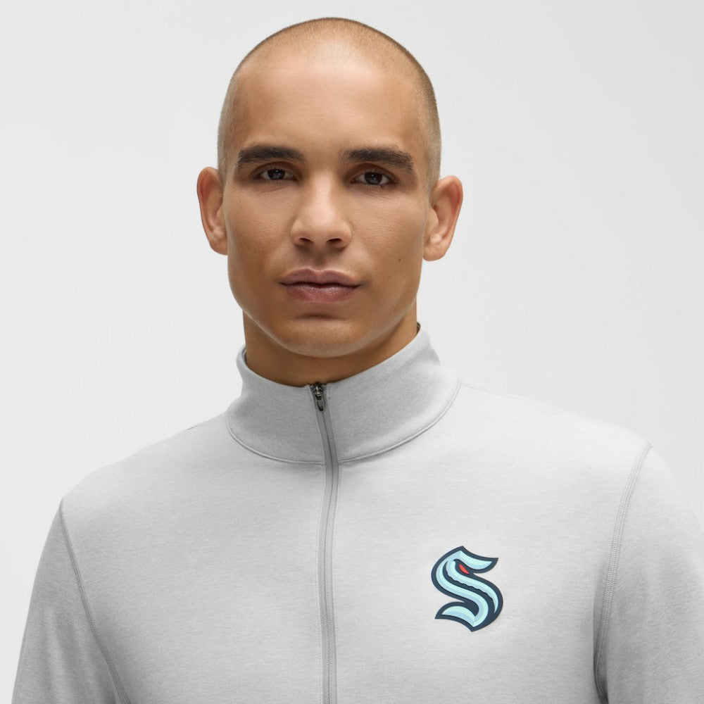 Seattle Kraken lululemon Soft Jersey Half-Zip Pullover Heather Gray