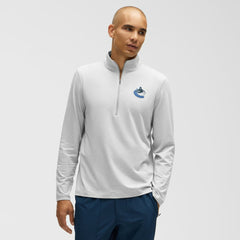 Vancouver Canucks lululemon Soft Jersey Half-Zip Pullover Heather Gray