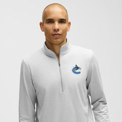 Vancouver Canucks lululemon Soft Jersey Half-Zip Pullover Heather Gray