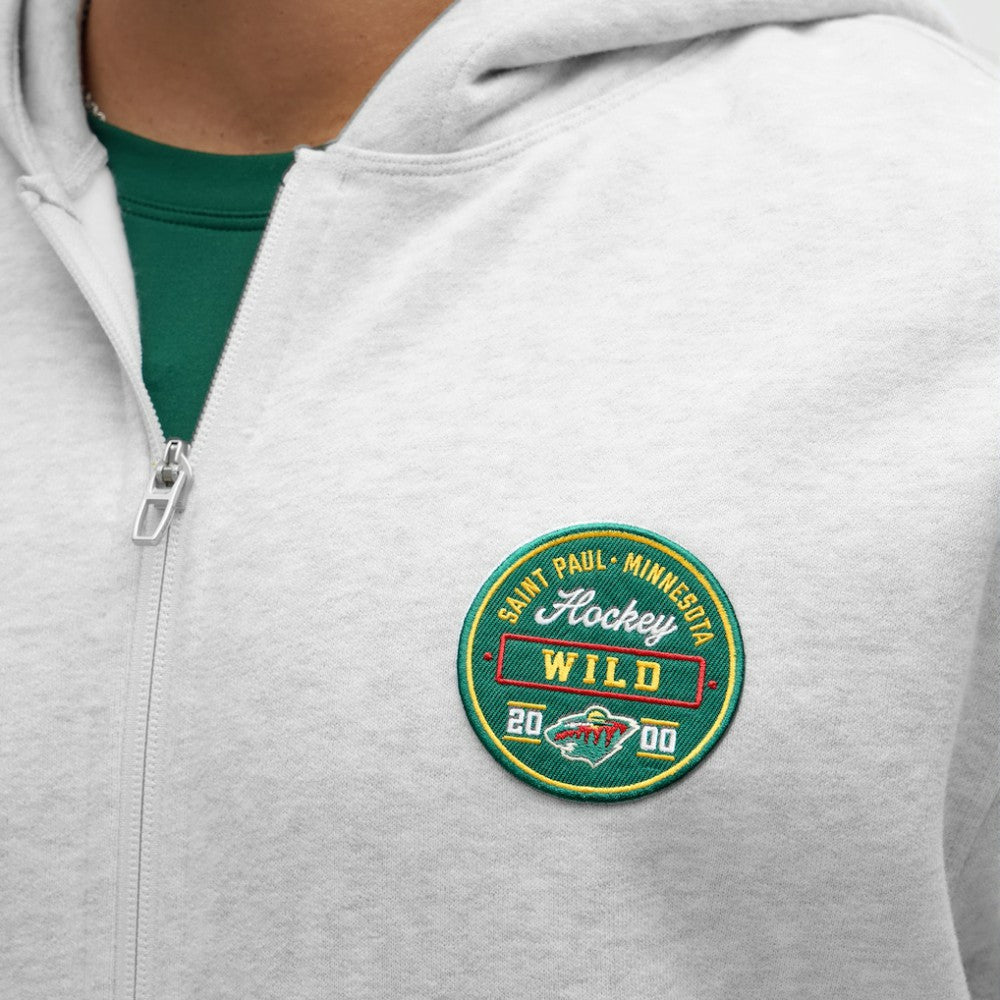 Minnesota Wild lululemon Steady State Full-Zip Hoodie Heathered Core Ultra Light Grey