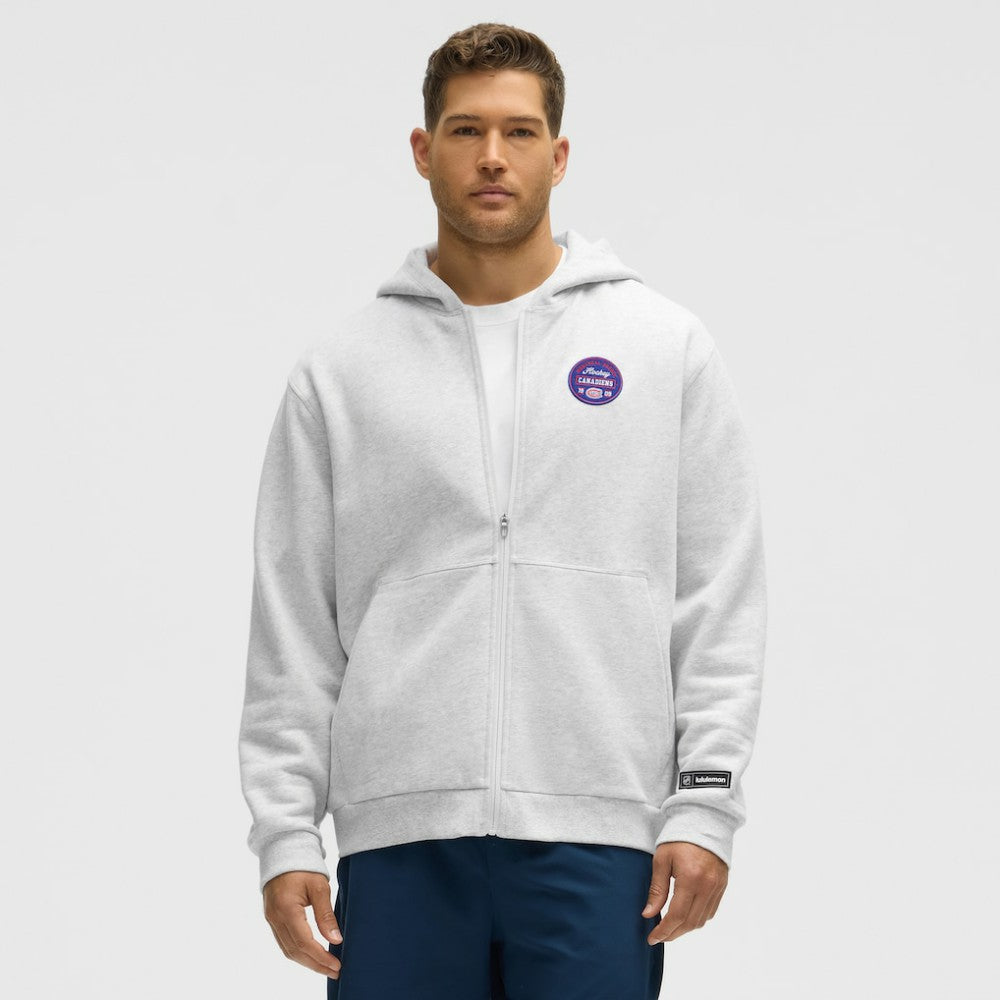 Montreal Canadiens lululemon Steady State Full-Zip Hoodie Heathered Core Ultra Light Grey