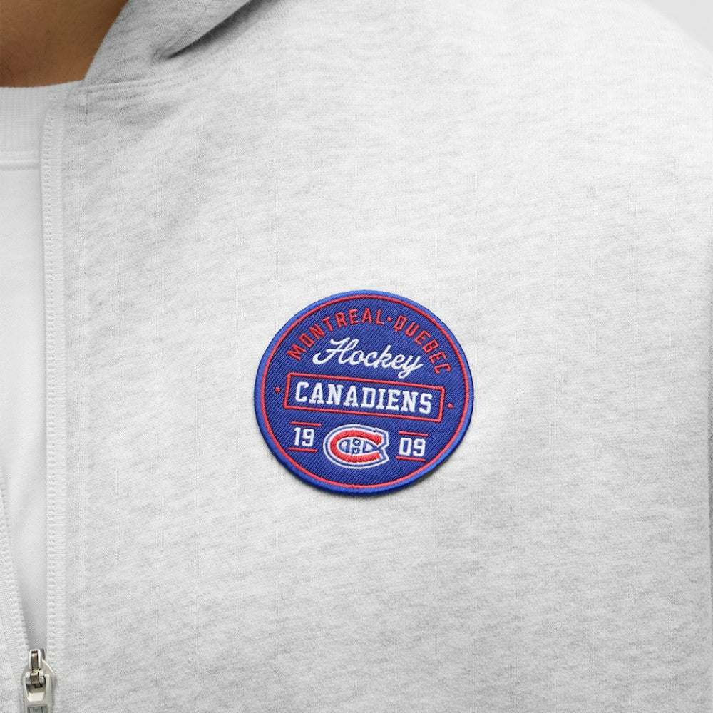 Montreal Canadiens lululemon Steady State Full-Zip Hoodie Heathered Core Ultra Light Grey