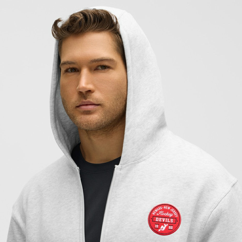 New Jersey Devils lululemon Steady State Full-Zip Hoodie Heathered Core Ultra Light Grey