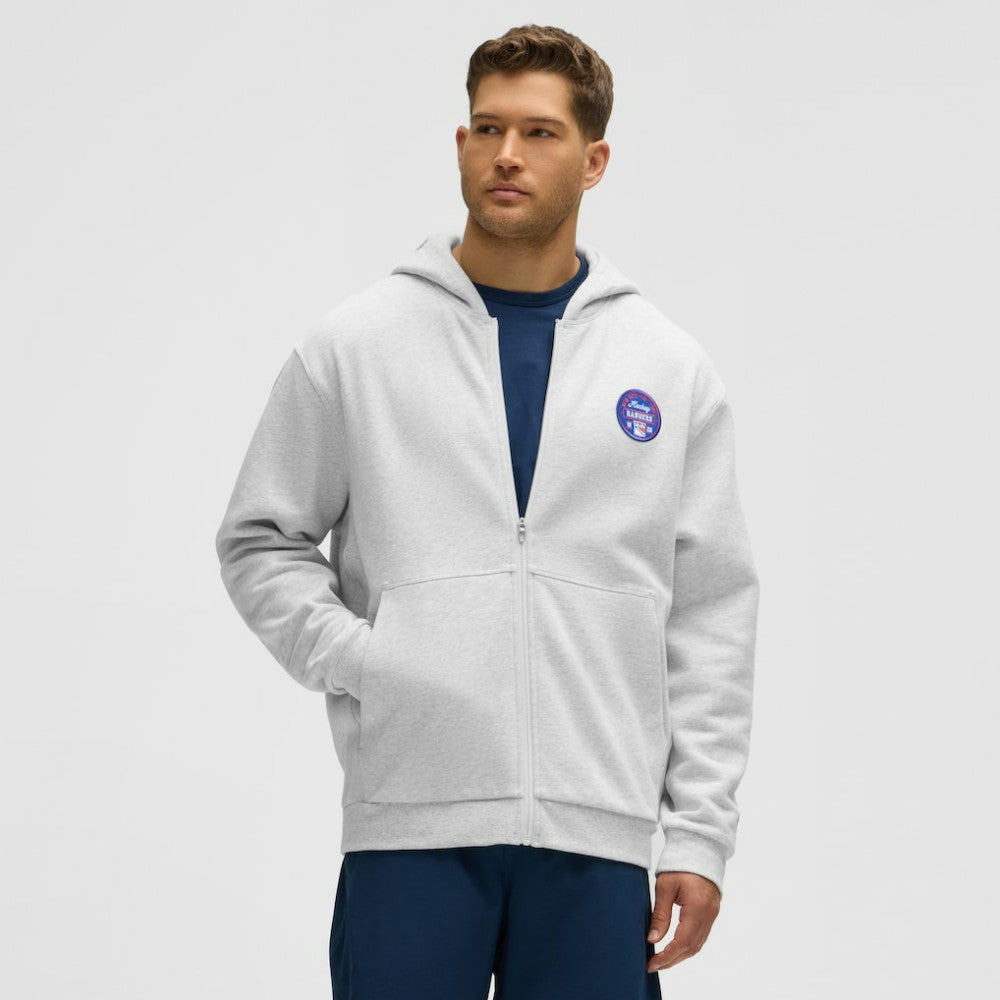 New York Rangers lululemon Steady State Full-Zip Hoodie Heathered Core Ultra Light Grey