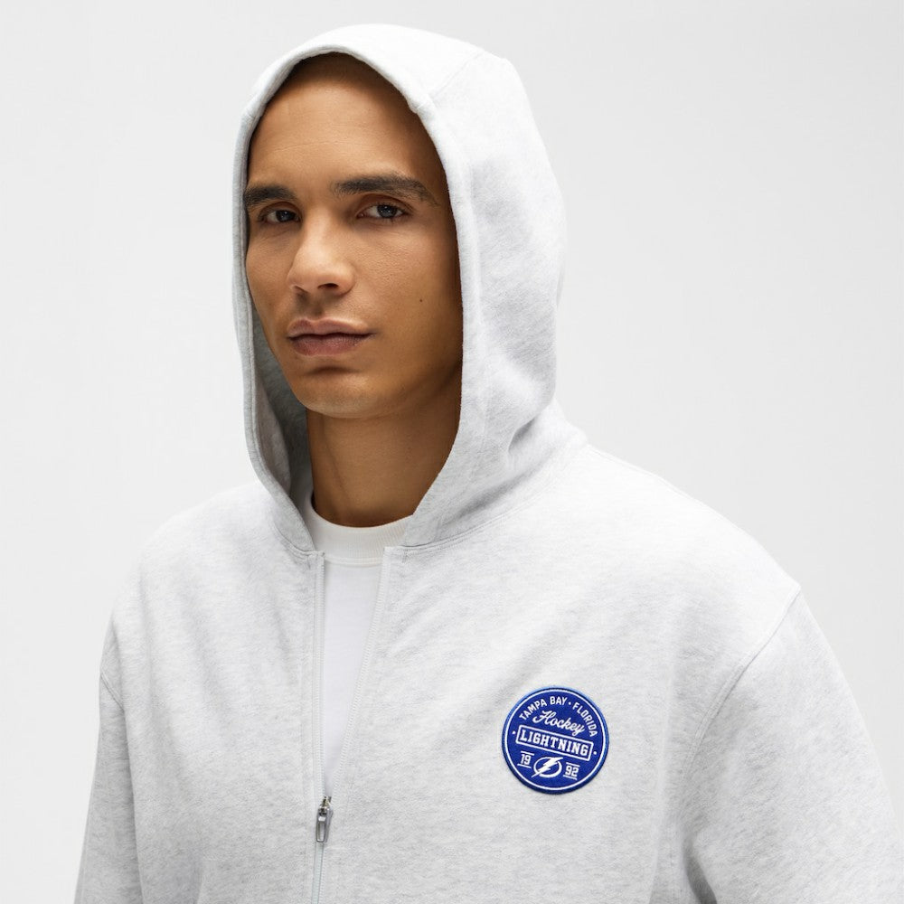 Tampa Bay Lightning lululemon Steady State Full-Zip Hoodie Heathered Core Ultra Light Grey