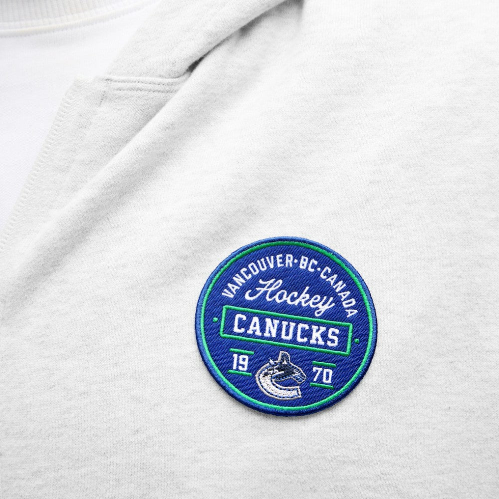Vancouver Canucks lululemon Steady State Full-Zip Hoodie Heathered Core Ultra Light Grey