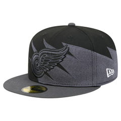 Detroit Red Wings New Era Spikes 59FIFTY Fitted Hat Black