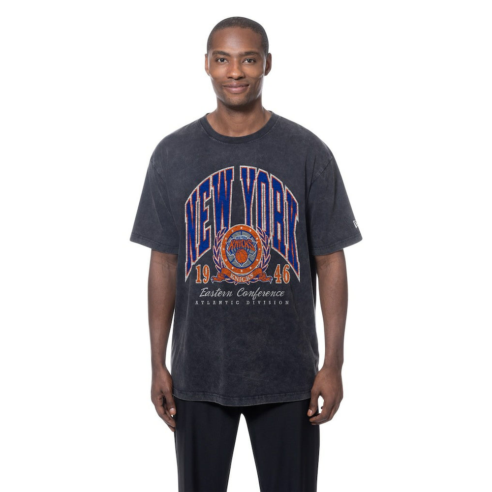 New York Knicks Sport Classics Mineral Washed T-Shirt - Black | New Era sale