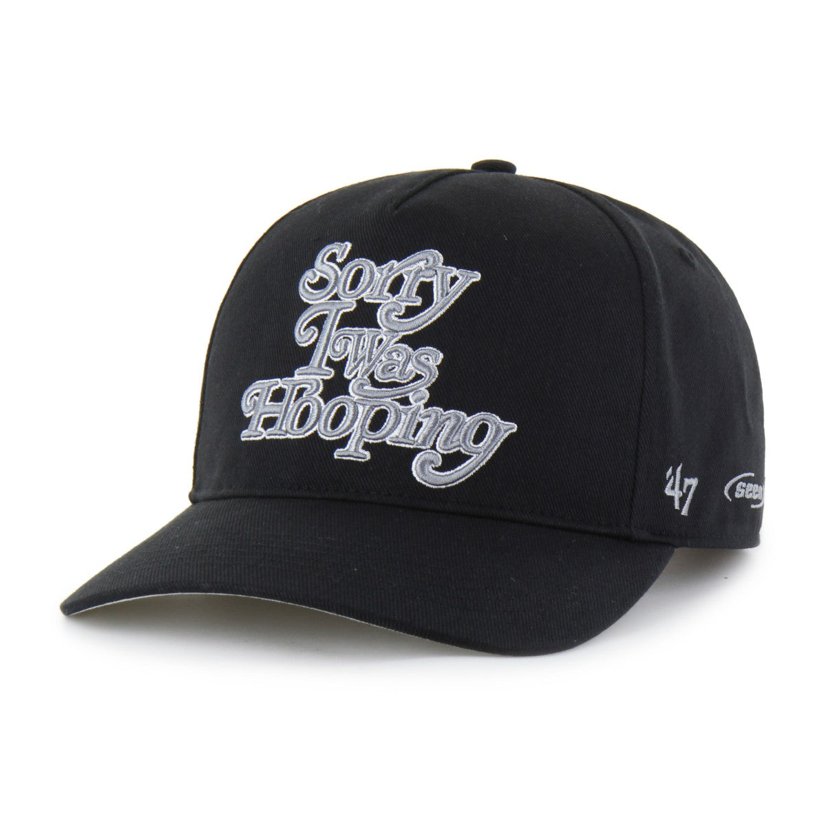 San Antonio Spurs Brand Seen by '47 Sorry I Was Hooping Hitch Adjustable Hat - Black | 47 brand online