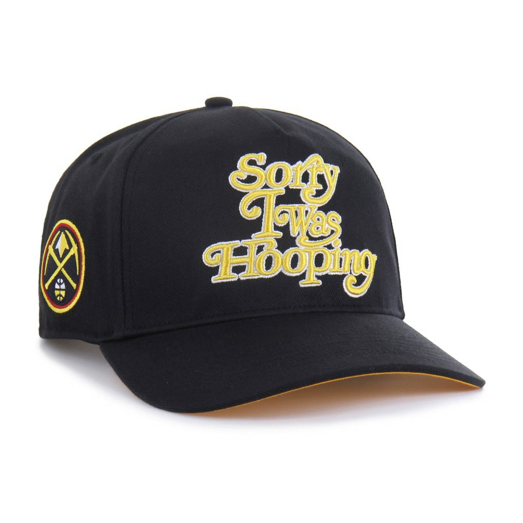 Denver Nuggets Brand Seen by '47 Sorry I Was Hooping Hitch Adjustable Hat sale - Black | 47 brand outlet