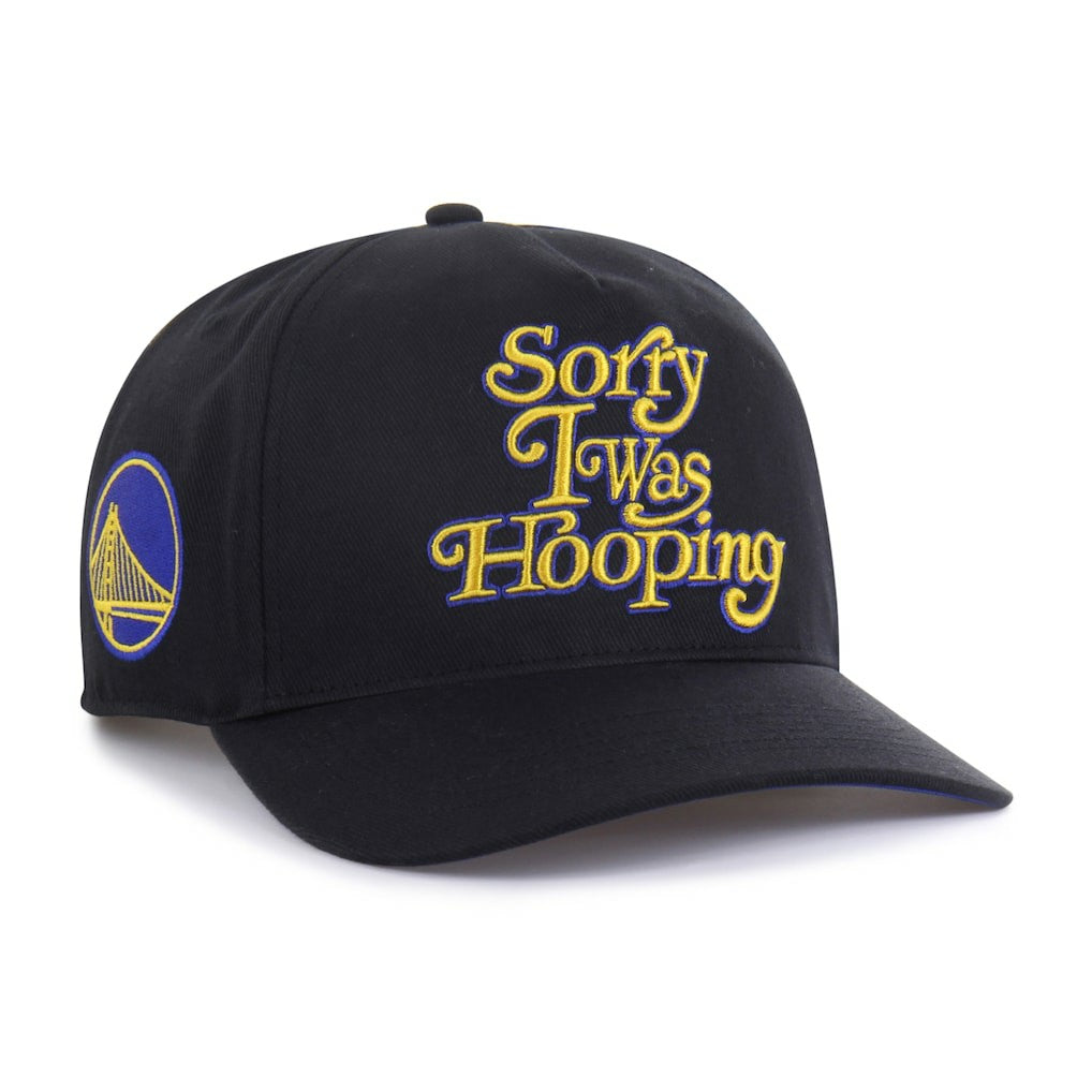 Golden State Warriors Brand Seen by '47 Sorry I Was Hooping Hitch Adjustable Hat sale - Black | 47 brand online
