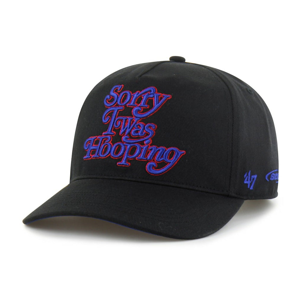 Philadelphia 76ers Brand Seen by '47 Sorry I Was Hooping Hitch Adjustable Hat - Black | 47 brand sale