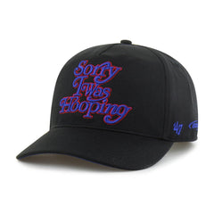Philadelphia 76ers Brand Seen by '47 Sorry I Was Hooping Hitch Adjustable Hat - Black | 47 brand sale