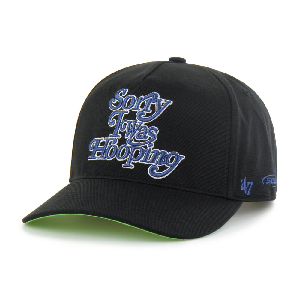 Minnesota Timberwolves Brand Seen by '47 Sorry I Was Hooping Hitch Adjustable Hat - Black | 47 brand on sale