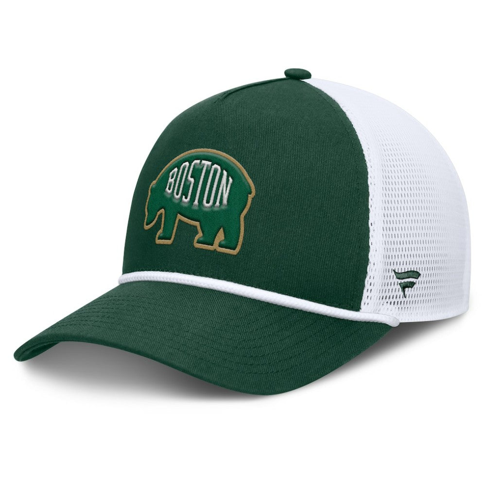 Boston Bruins Fanatics Bermuda A-Frame Adjustable Hat Green/White