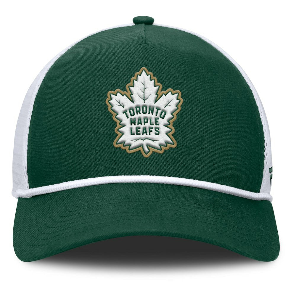 Toronto Maple Leafs Fanatics Bermuda A-Frame Adjustable Hat Green/White