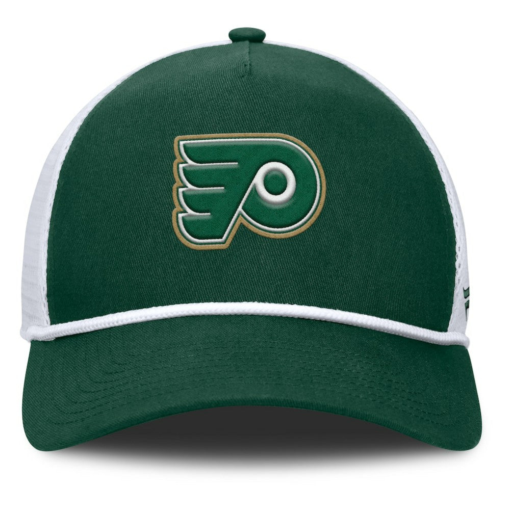 Philadelphia Flyers Fanatics Bermuda A-Frame Adjustable Hat Green/White