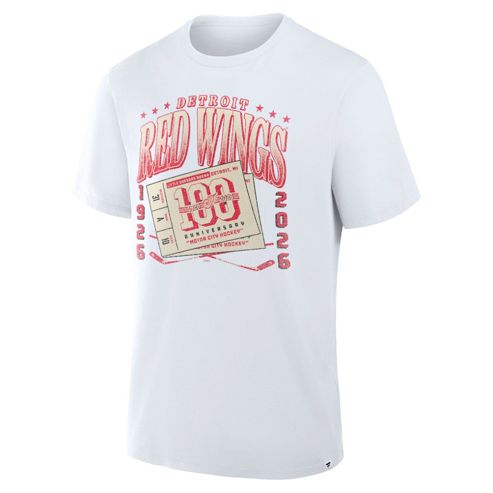 Detroit Red Wings Fanatics Centennial Legacy T-Shirt White