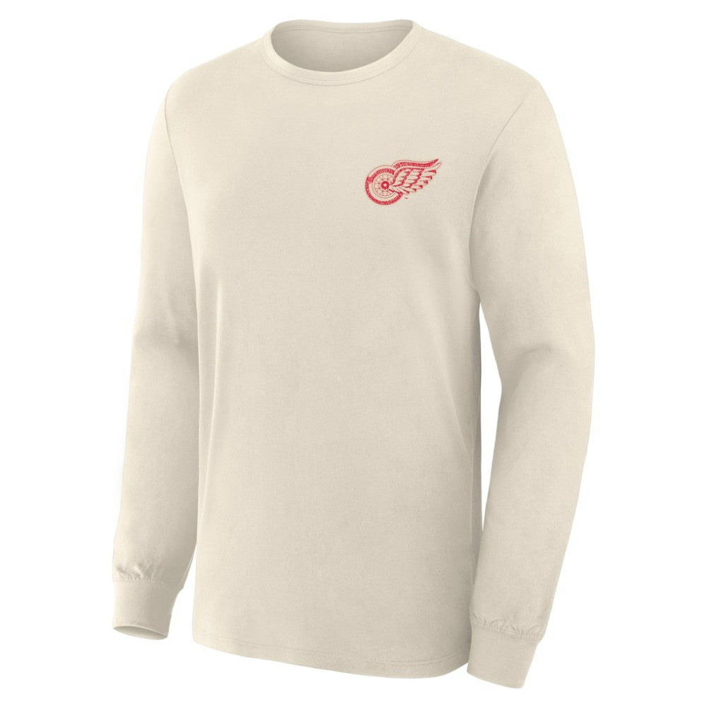 Detroit Red Wings Fanatics Centennial Legacy Long Sleeve T-Shirt Beige