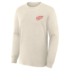Detroit Red Wings Fanatics Centennial Legacy Long Sleeve T-Shirt Beige