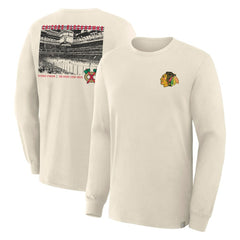 Chicago Blackhawks Fanatics Centennial Legacy Long Sleeve T-Shirt Beige