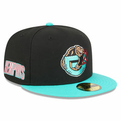 Memphis Grizzlies 2025/26 Classic Edition Jersey Hook 59FIFTY Fitted Hat - Black/Turquoise | New Era for sale