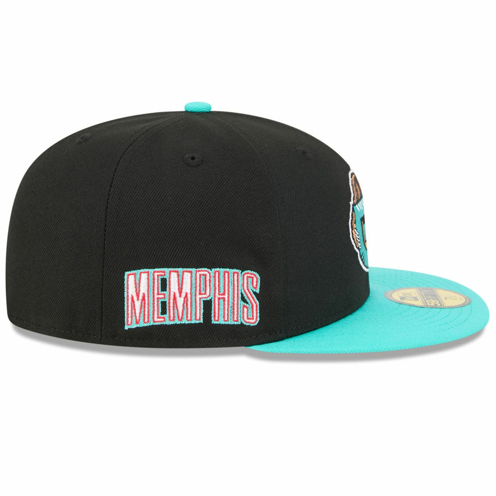 Memphis Grizzlies 2025/26 Classic Edition Jersey Hook 59FIFTY Fitted Hat - Black/Turquoise | New Era for sale