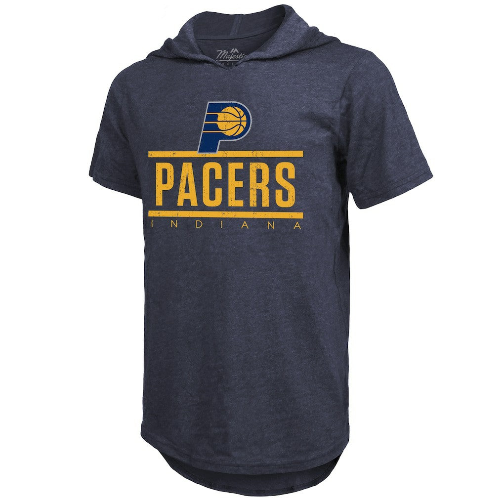 Indiana Pacers Majestic Threads Tri-Blend Hoodie T-Shirt - Navy cheap