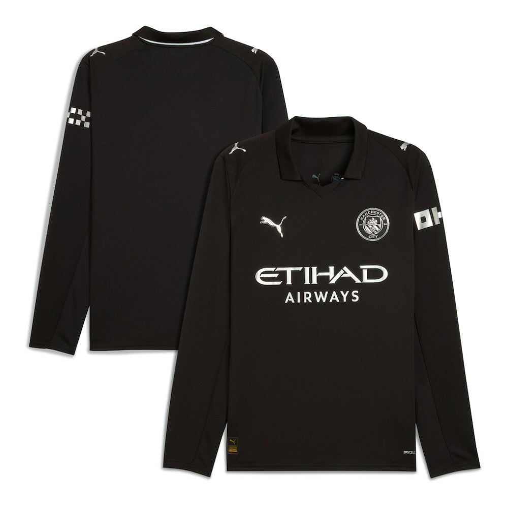 Manchester City 2025/26 Away Replica Long Sleeve Jersey - Black | Puma shop