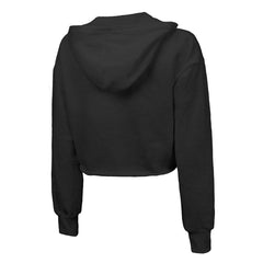 Minnesota Timberwolves Majestic Threads Women's Tri-Blend Cropped Pullover Hoodie - Black outlet