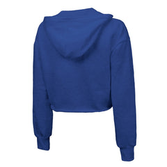 New York Knicks Majestic Threads Women's Tri-Blend Cropped Pullover Hoodie - Royal outlet