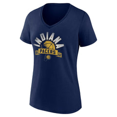 Indiana Pacers Women's '90s Graphic V-Neck T-Shirt - Navy on sale