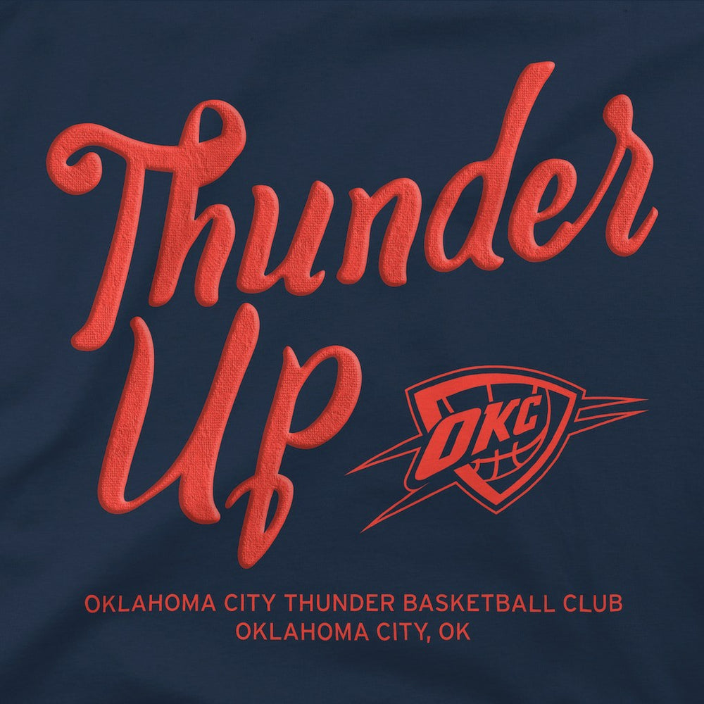 Oklahoma City Thunder Stadium Essentials Unisex Thunder Up Urban T-Shirt - Navy for sale