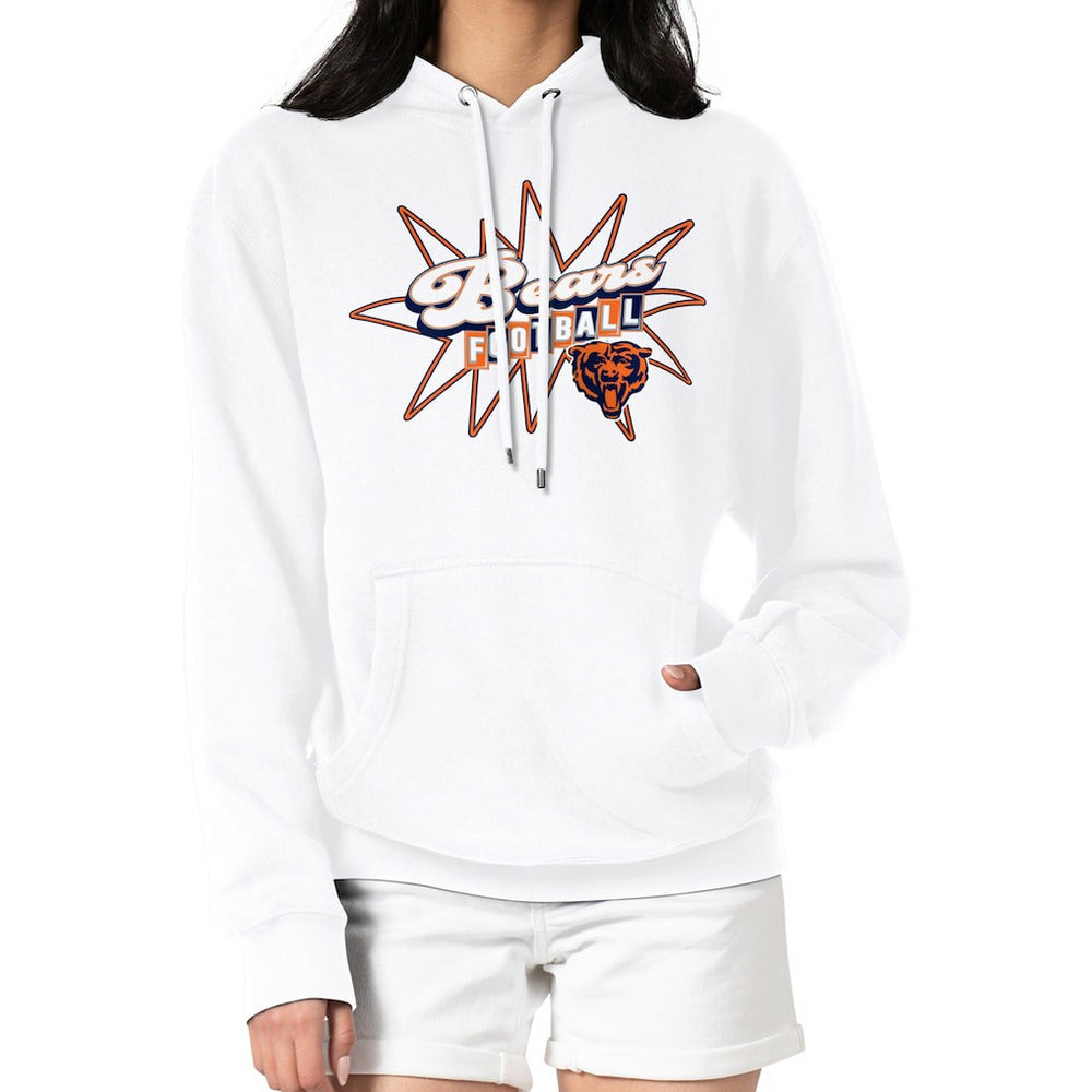Chicago Bears Starter Women's Drive-In Sign Pullover Hoodie - White outlet