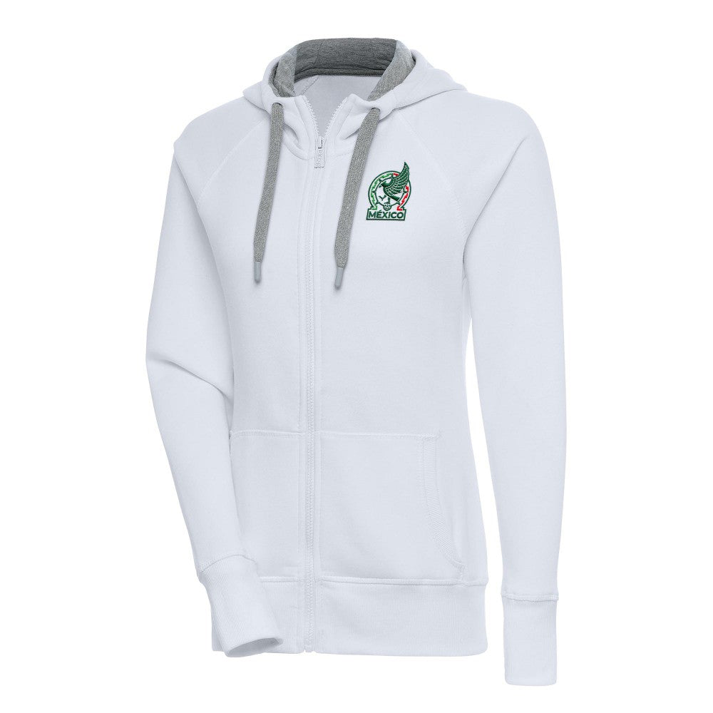 Mexico National Team Antigua Women's Takeover Full-Zip Hoodie - White online