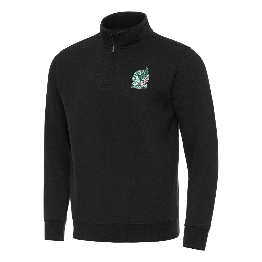 Mexico National Team Antigua Landslide Quarter-Zip Pullover - Black shop