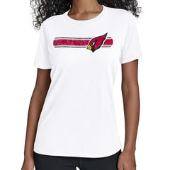 Arizona Cardinals Starter Women's Team Stripe T-Shirt - White online