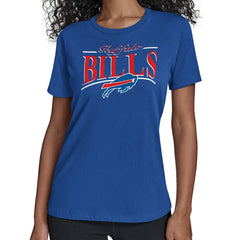 Buffalo Bills Starter Women's Arch Stripe T-Shirt - Royal outlet