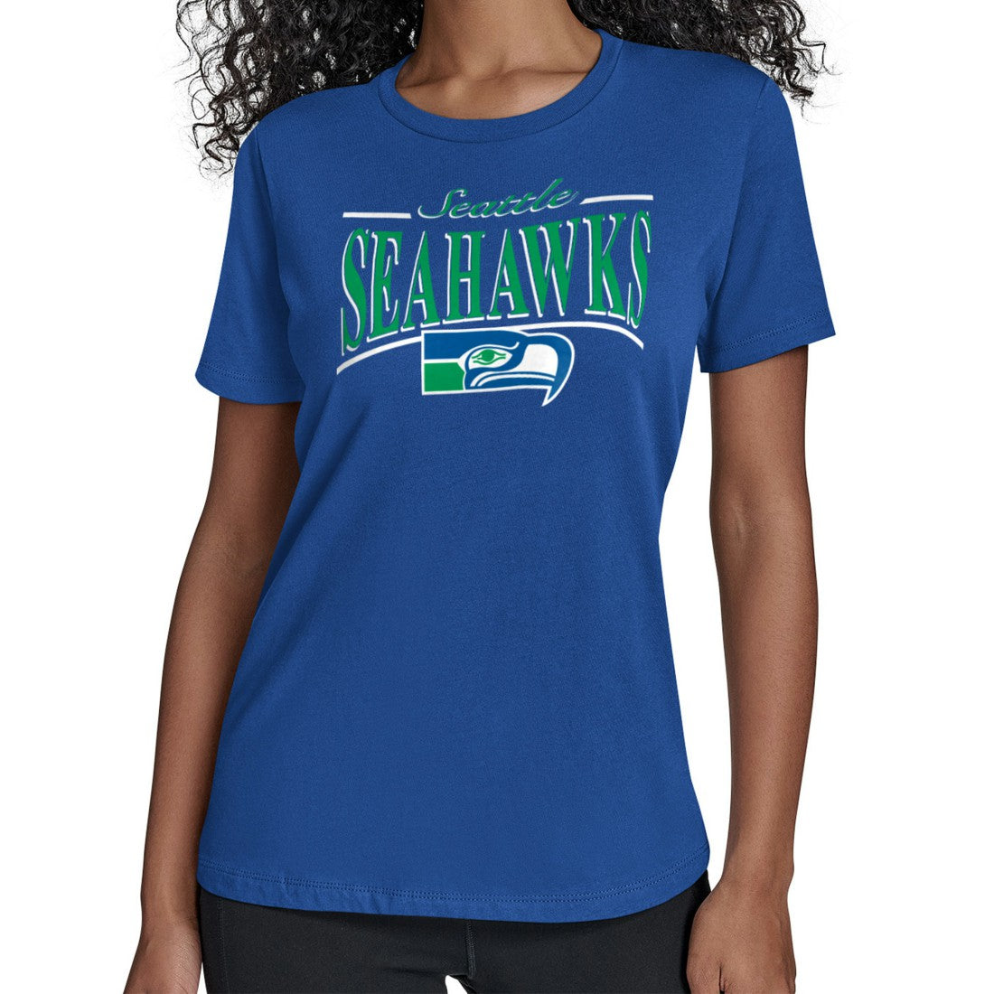 Seattle Seahawks Starter Women's Throwback Arch Stripe T-Shirt - Royal online
