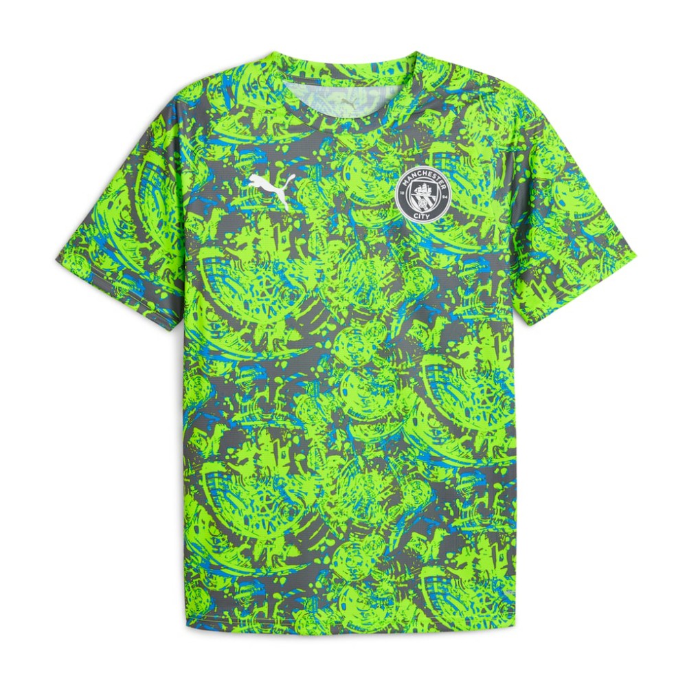Manchester City 2025/26 Pre-Match Training Jersey - Green | Puma sale
