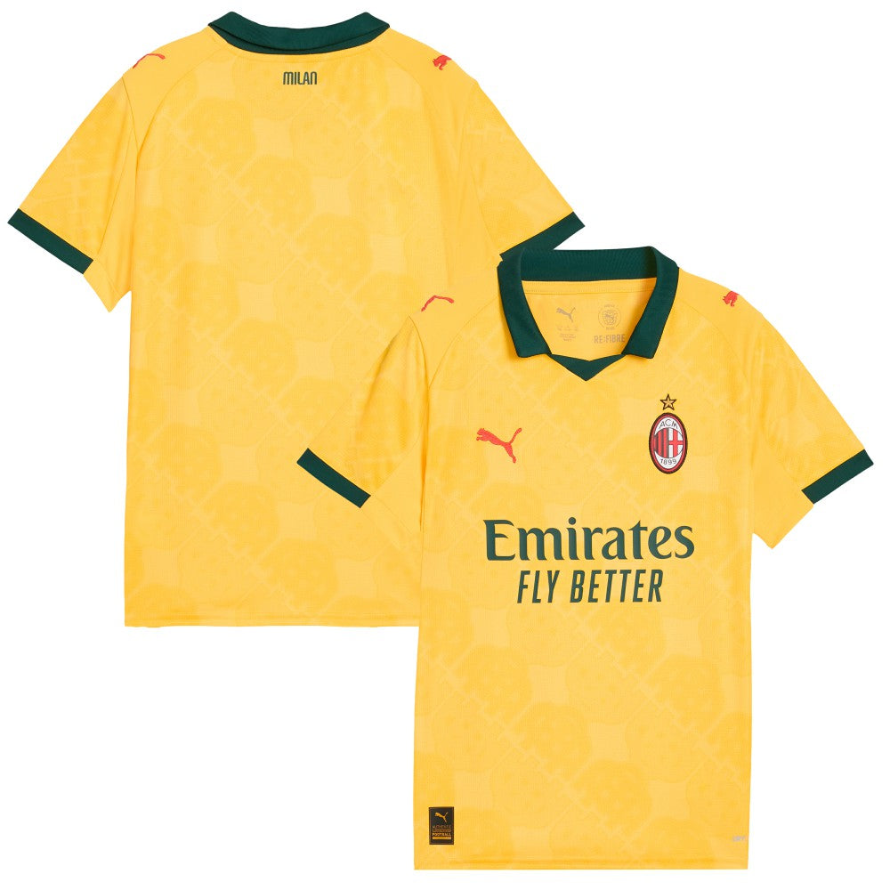 AC Milan Youth 2025/26 Third Replica Jersey - Yellow | Puma discount