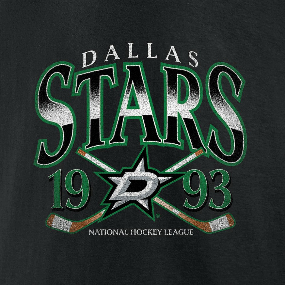 Dallas Stars Retro Cross Sticks T-Shirt Black