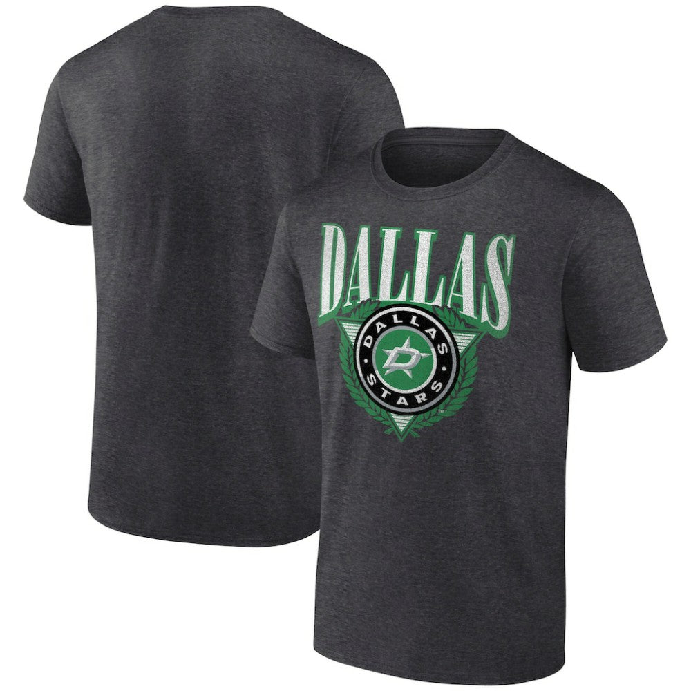 Dallas Stars Retro Seal T-Shirt Charcoal