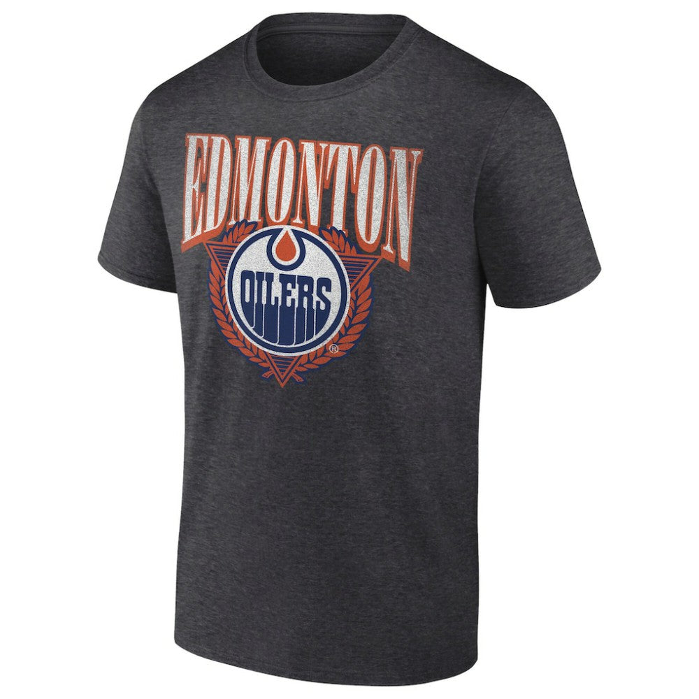 Edmonton Oilers Retro Seal T-Shirt Charcoal