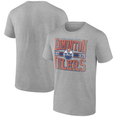 Edmonton Oilers Retro Vibe T-Shirt Heather Gray