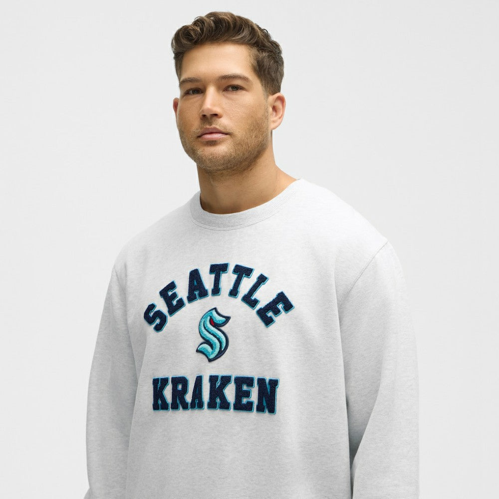 Seattle Kraken lululemon Steady State Crew Heathered Core Ultra Light Grey