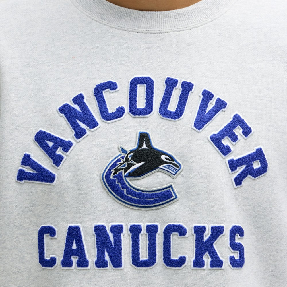 Vancouver Canucks lululemon Steady State Crew Heathered Core Ultra Light Grey